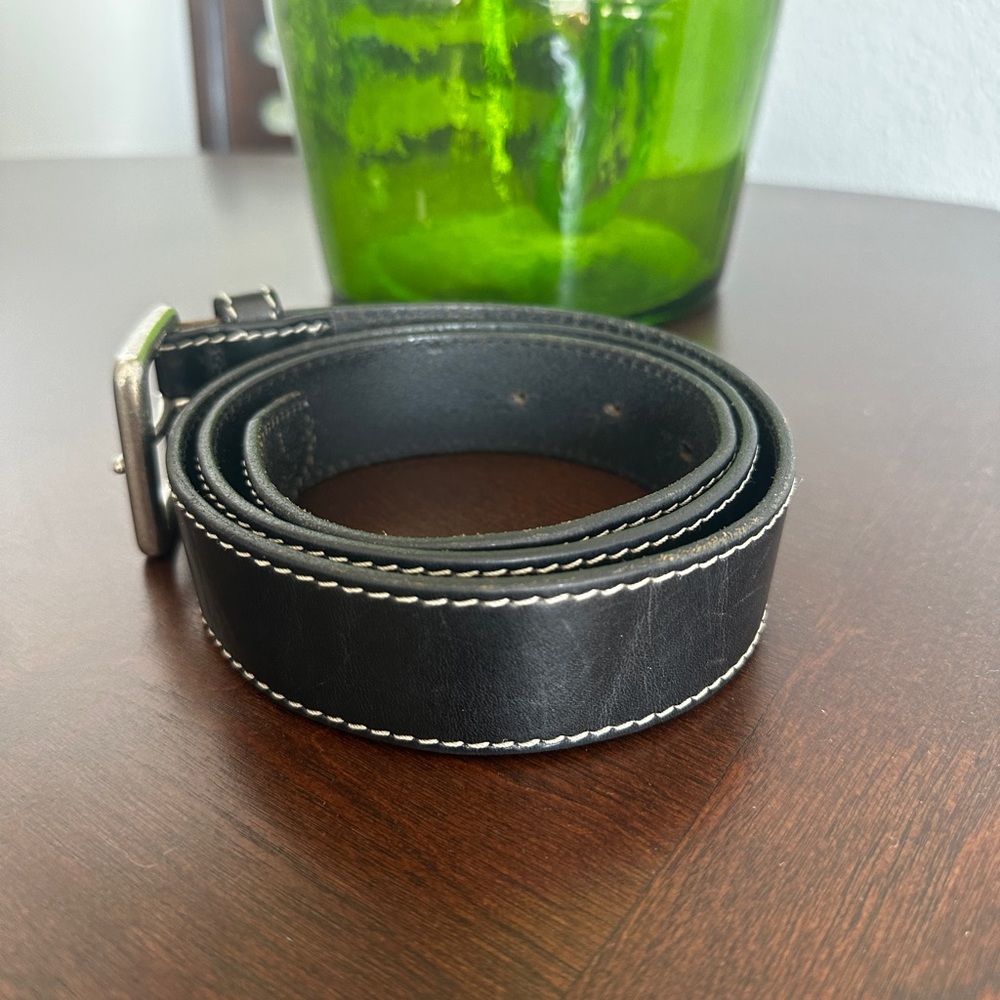 GAP Black Leather Belt - Picture 2 of 5